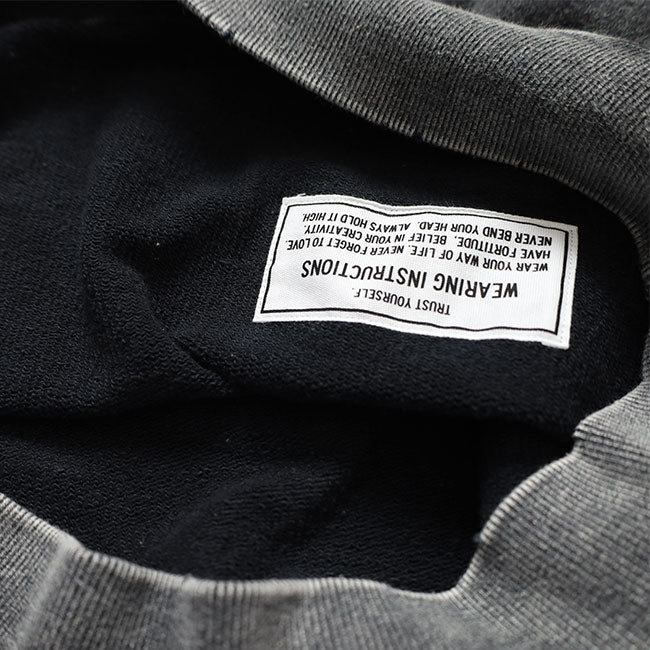 Maison MIHARA YASUHIRO BLEACHED COLLEGE PRINT SWEATSHIRT B17PO552
