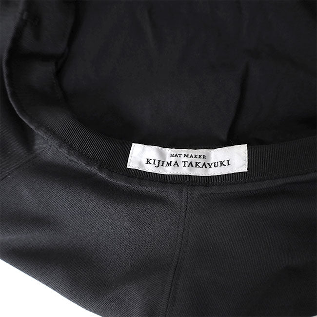 KIJIMA TAKAYUKI POLY CHINO FLAT BIG CASQUETTE 251215