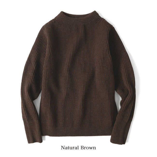 [予約商品] ANDERSEN-ANDERSEN アンデルセン アンデルセン NAVY CREWNECK ナチュラル セーター 5GG