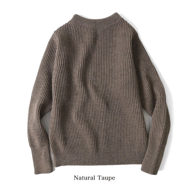 [予約商品] ANDERSEN-ANDERSEN アンデルセン アンデルセン NAVY CREWNECK ナチュラル セーター 5GG