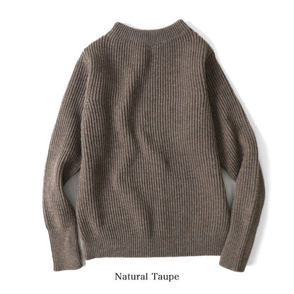 [予約商品] ANDERSEN-ANDERSEN アンデルセン アンデルセン NAVY CREWNECK ナチュラル セーター 5GG