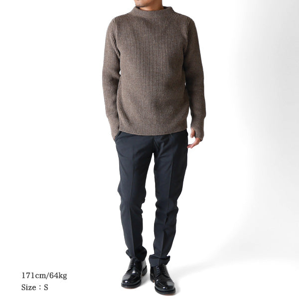[予約商品] ANDERSEN-ANDERSEN アンデルセン アンデルセン NAVY CREWNECK ナチュラル セーター 5GG
