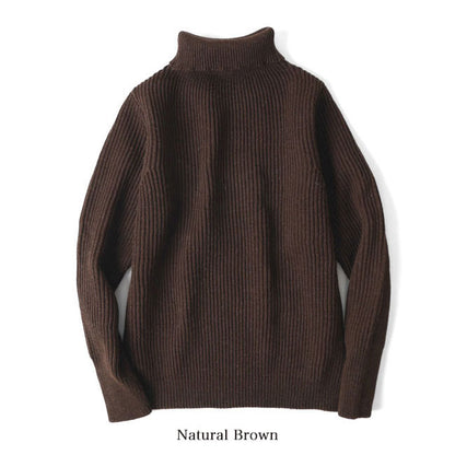 [予約商品] ANDERSEN-ANDERSEN アンデルセン アンデルセン NAVY TURTLENECK ナチュラル タートルネック セーター 5GG ハイネック (コピー)