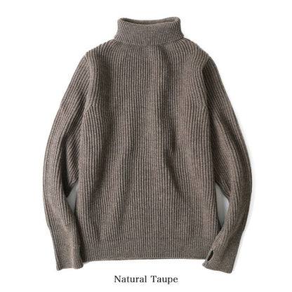[予約商品] ANDERSEN-ANDERSEN アンデルセン アンデルセン NAVY TURTLENECK ナチュラル タートルネック セーター 5GG ハイネック (コピー)