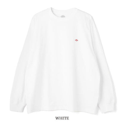 DANTON ダントン ワッペンロゴ クルーネック ロンT DT-C0200 TCB 長袖Tシャツ メンズ レディース