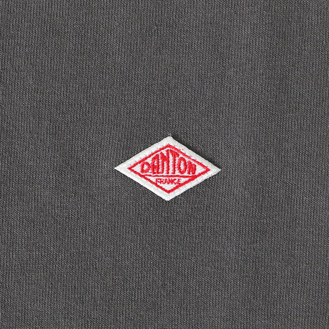 DANTON ダントン ワッペンロゴ クルーネック ロンT DT-C0200 TCB 長袖Tシャツ メンズ レディース