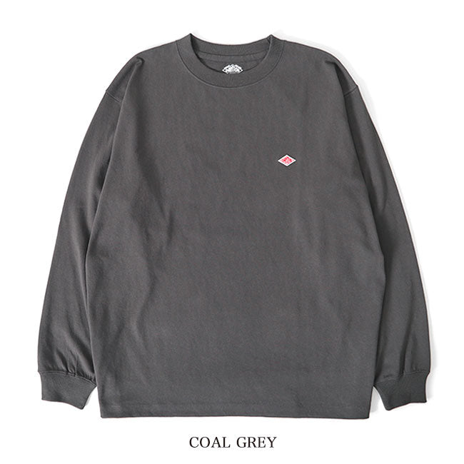 DANTON ダントン ワッペンロゴ クルーネック ロンT DT-C0200 TCB 長袖Tシャツ メンズ レディース