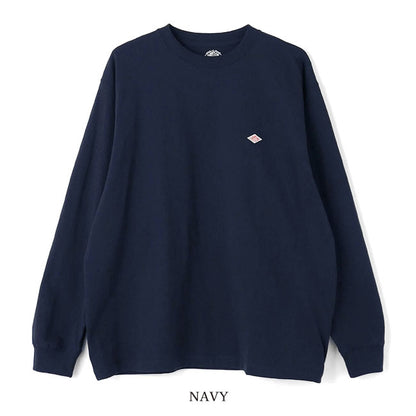 DANTON ダントン ワッペンロゴ クルーネック ロンT DT-C0200 TCB 長袖Tシャツ メンズ レディース