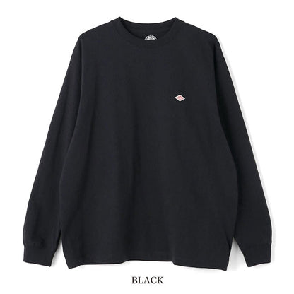DANTON ダントン ワッペンロゴ クルーネック ロンT DT-C0200 TCB 長袖Tシャツ メンズ レディース