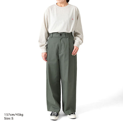 DANTON ダントン ワッペンロゴ クルーネック ロンT DT-C0200 TCB 長袖Tシャツ メンズ レディース