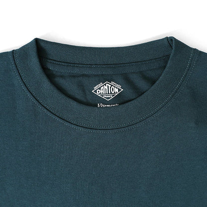 DANTON ダントン ワッペンロゴ クルーネック ロンT DT-C0200 TCB 長袖Tシャツ メンズ レディース