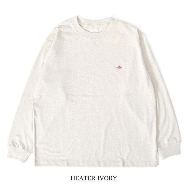 DANTON ダントン ワッペンロゴ クルーネック ロンT DT-C0200 TCB 長袖Tシャツ メンズ レディース