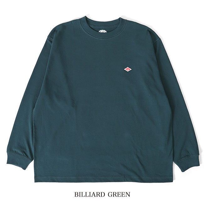 DANTON ダントン ワッペンロゴ クルーネック ロンT DT-C0200 TCB 長袖Tシャツ メンズ レディース