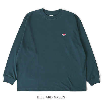 DANTON ダントン ワッペンロゴ クルーネック ロンT DT-C0200 TCB 長袖Tシャツ メンズ レディース