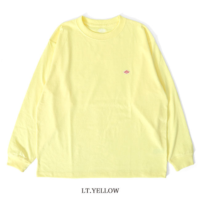 DANTON ダントン ワッペンロゴ クルーネック ロンT DT-C0200 TCB 長袖Tシャツ メンズ レディース