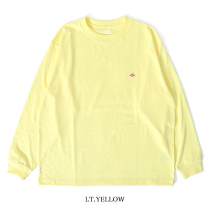 DANTON ダントン ワッペンロゴ クルーネック ロンT DT-C0200 TCB 長袖Tシャツ メンズ レディース