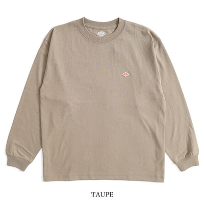 DANTON ダントン ワッペンロゴ クルーネック ロンT DT-C0200 TCB 長袖Tシャツ メンズ レディース
