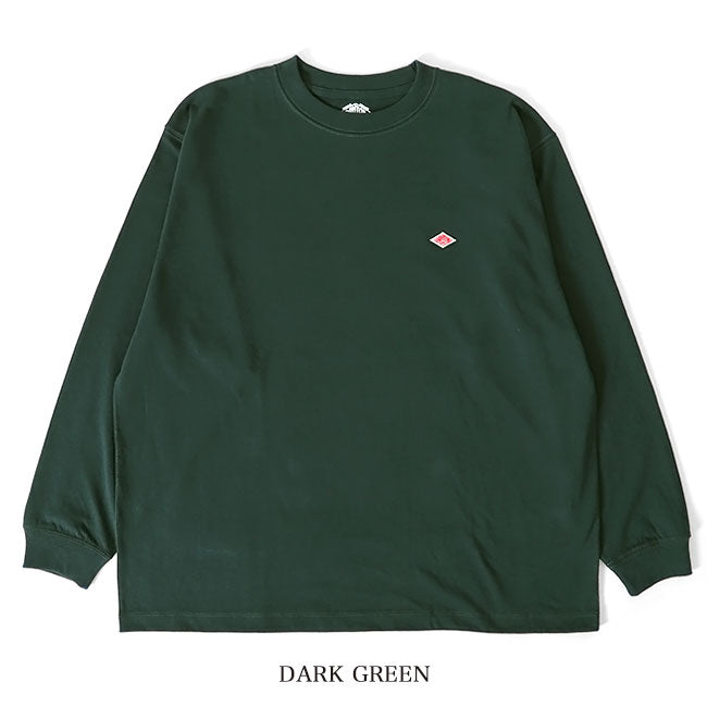 DANTON ダントン ワッペンロゴ クルーネック ロンT DT-C0200 TCB 長袖Tシャツ メンズ レディース