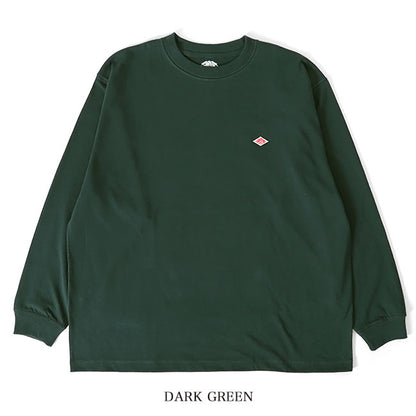 DANTON ダントン ワッペンロゴ クルーネック ロンT DT-C0200 TCB 長袖Tシャツ メンズ レディース