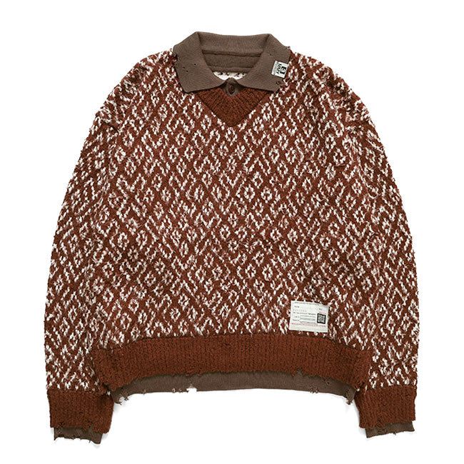 Maison MIHARA YASUHIRO Layered Knit Sweater A17SW502