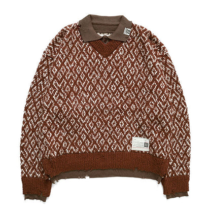Maison MIHARA YASUHIRO Layered Knit Sweater A17SW502