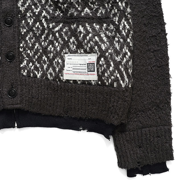 Maison MIHARA YASUHIRO Layered Knit Cardigan A17CD501