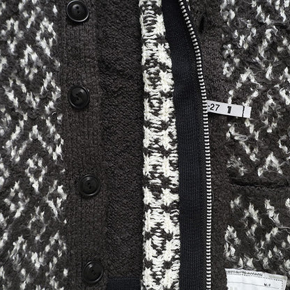 Maison MIHARA YASUHIRO Layered Knit Cardigan A17CD501