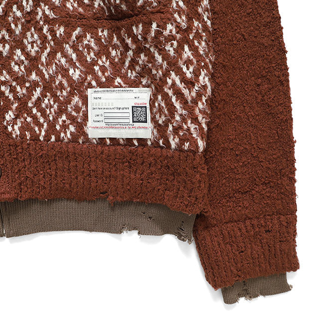 Maison MIHARA YASUHIRO Layered Knit Cardigan A17CD501