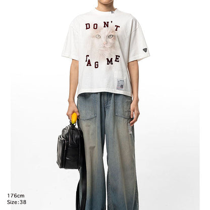 Maison MIHARA YASUHIRO CAT PRINTED TEE K17TS853