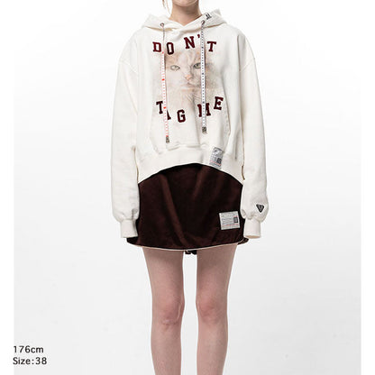 Maison MIHARA YASUHIRO CAT PRINTED HOODIE K17HD741