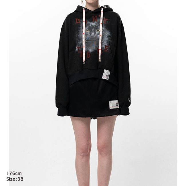 Maison MIHARA YASUHIRO CAT PRINTED HOODIE K17HD741