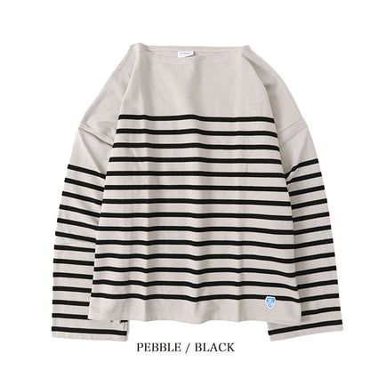 ORCIVAL オーシバル ラッセル ボーダー ルーズフィット ボートネック バスクシャツ 6819 ロンT 長袖Tシャツ(レディース)