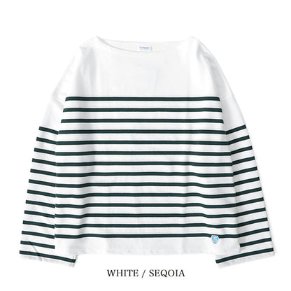 ORCIVAL オーシバル ラッセル ボーダー ルーズフィット ボートネック バスクシャツ 6819 ロンT 長袖Tシャツ(レディース)