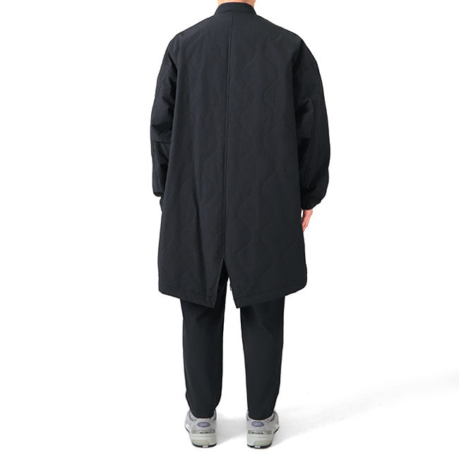 STILL BY HAND スティルバイハンド フィッシュテール ミリタリー シンサレート キルトコート CO02223 黒 ノーカラーコート メンズ