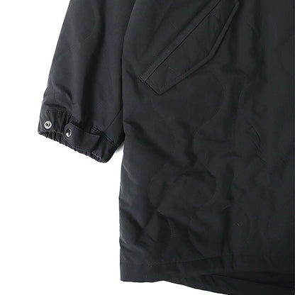 STILL BY HAND スティルバイハンド フィッシュテール ミリタリー シンサレート キルトコート CO02223 黒 ノーカラーコート メンズ