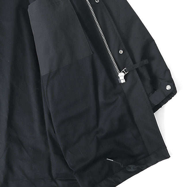 STILL BY HAND スティルバイハンド フィッシュテール ミリタリー シンサレート キルトコート CO02223 黒 ノーカラーコート メンズ