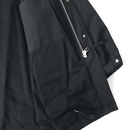 STILL BY HAND スティルバイハンド フィッシュテール ミリタリー シンサレート キルトコート CO02223 黒 ノーカラーコート メンズ