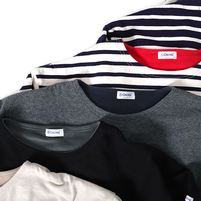 ORCIVAL オーシバル フリースライニング コットンロード ボートネック バスクシャツ OR-C0028 CMJ カットソー ロンT レディース