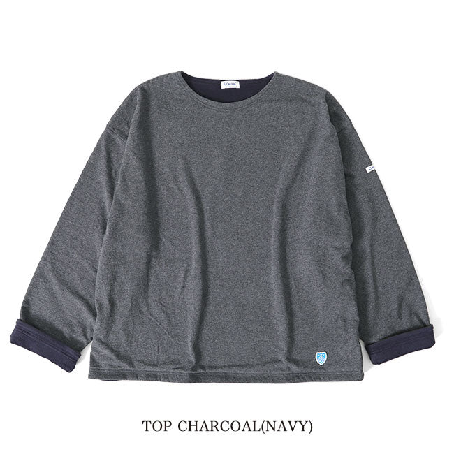 ORCIVAL オーシバル フリースライニング コットンロード ボートネック バスクシャツ OR-C0028 CMJ カットソー ロンT レディース