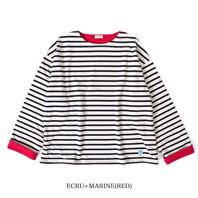 ORCIVAL オーシバル フリースライニング コットンロード ボートネック バスクシャツ OR-C0028 CMJ カットソー ロンT レディース