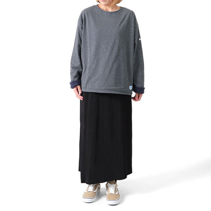 ORCIVAL オーシバル フリースライニング コットンロード ボートネック バスクシャツ OR-C0028 CMJ カットソー ロンT レディース