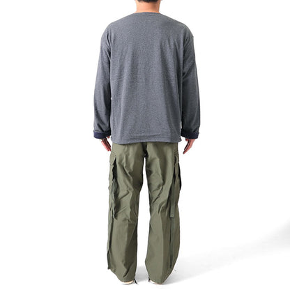 ORCIVAL オーシバル フリースライニング コットンロード ボートネック バスクシャツ OR-C0039 CMJ カットソー ロンT メンズ
