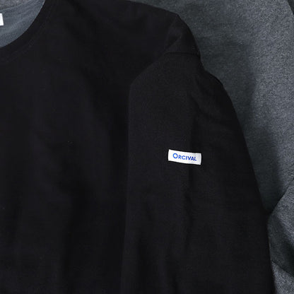 ORCIVAL オーシバル フリースライニング コットンロード ボートネック バスクシャツ OR-C0039 CMJ カットソー ロンT メンズ