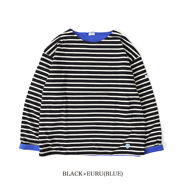 ORCIVAL オーシバル フリースライニング コットンロード ボートネック バスクシャツ OR-C0039 CMJ カットソー ロンT メンズ