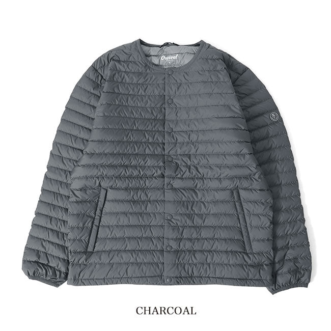 ORCIVAL オーシバル クルーネック インナーダウン ジャケット OR-A0086 DPL 中綿 カーディガン メンズ