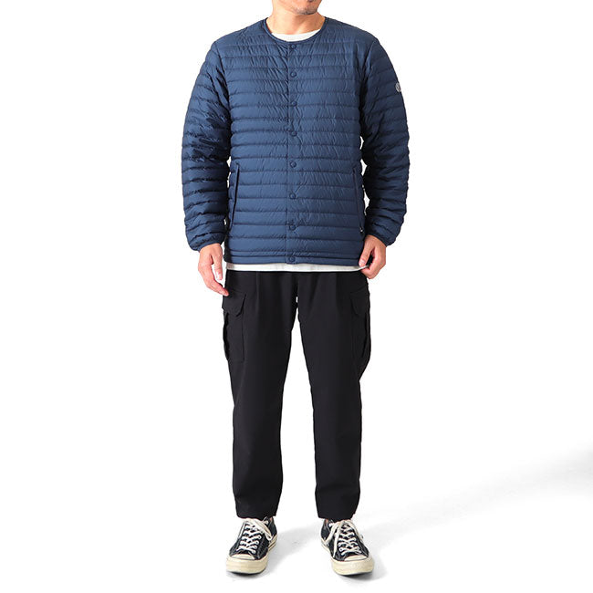 ORCIVAL オーシバル クルーネック インナーダウン ジャケット OR-A0086 DPL 中綿 カーディガン メンズ