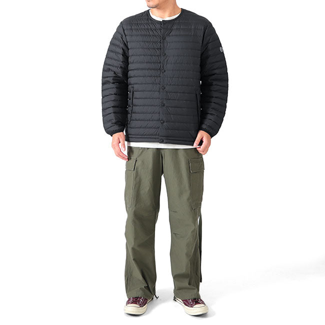ORCIVAL オーシバル クルーネック インナーダウン ジャケット OR-A0086 DPL 中綿 カーディガン メンズ