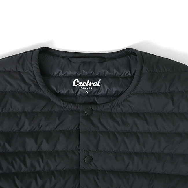 ORCIVAL オーシバル クルーネック インナーダウン ジャケット OR-A0086 DPL 中綿 カーディガン メンズ