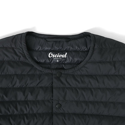 ORCIVAL オーシバル クルーネック インナーダウン ジャケット OR-A0086 DPL 中綿 カーディガン メンズ