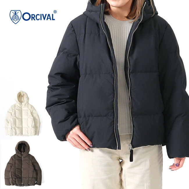 ORCIVAL オーシバル マットタフタ フード付き ダウンジャケット OR-A0226 MAT レディース